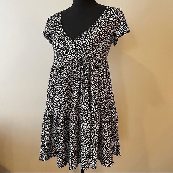 Jessica Simpson Leopard Dress Midi NWT - Picture 1 of 8